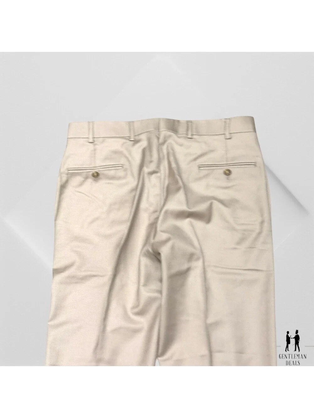 Southwick Clothes Dress Pants Men 34 (33x29) Tan 110s Wool Cuffed Beige